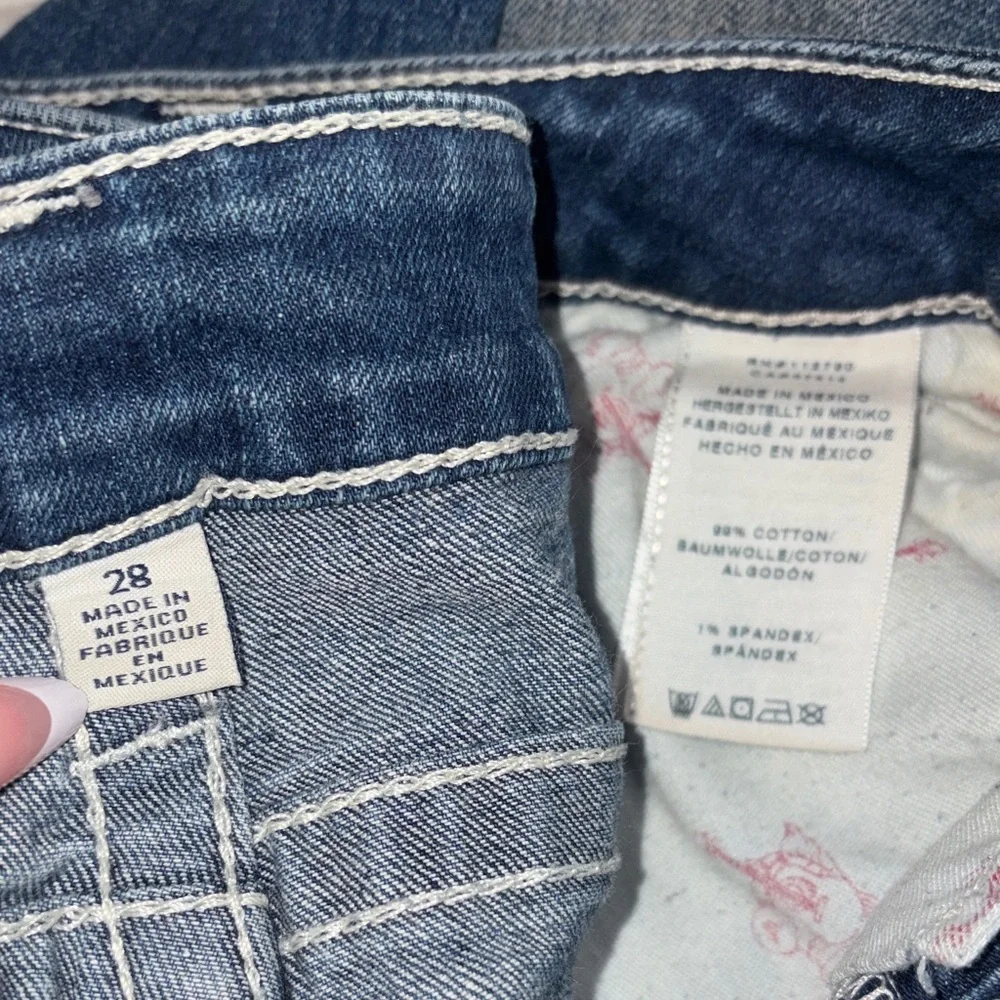 True Religion Bootcut Distressed with Rhinestones - Picture 6 of 6